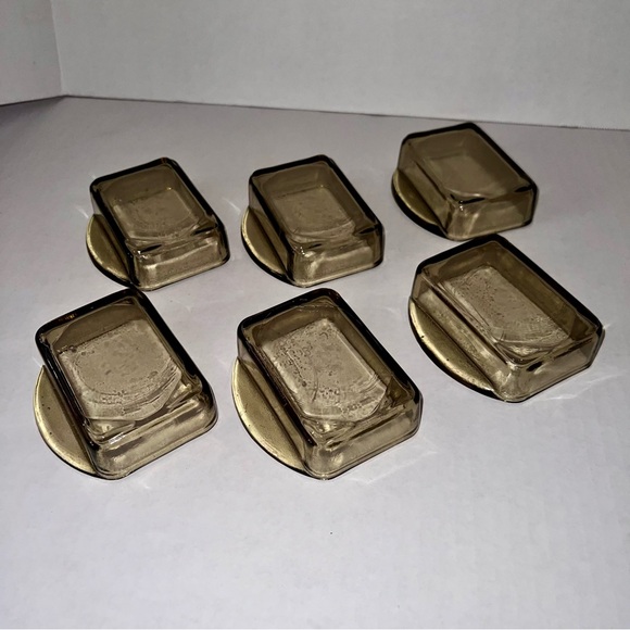 💠 6 MCM Danish Cabaret Glass Trays Bowls set vintage Denmark tinted EUC dishes - Picture 13 of 16